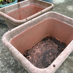 プランター　茶色　角形