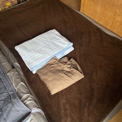 寝具セット　ニトリ　ソファーになるマットレス、ボックスシーツ、敷...