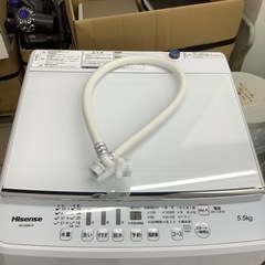 Hisense  ハイセンス　洗濯機   HW-G55B-W  2021年製 5.5㎏の画像