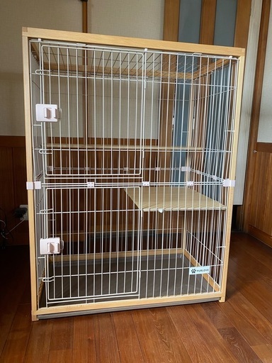 猫　ケージ　キャットケージ　木製枠