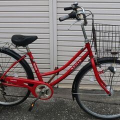 19日予約あり有名な丸石サイクル26インチ6段の画像