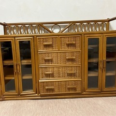 〈中古品〉ラタンチェスト 