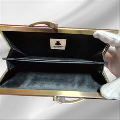 あやの小路 がま口 長財布 薄型 スリム財布 桜桃色 廃盤色の画像