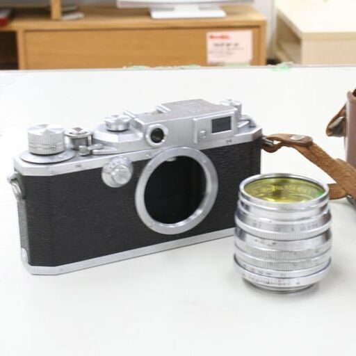 ジャンク扱い Canon レンジファインダー フィルムカメラ 50mm f:1.8 レンズフード(SERIES Ⅵ)・キャップ・フィル