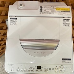 【愛品館江戸川店】保証充実　シャープ　2023年製　6.5kg全...