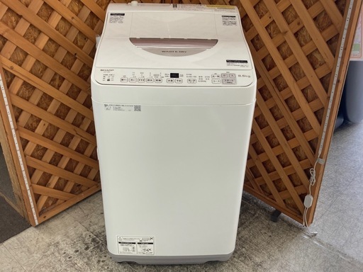 【愛品館江戸川店】保証充実　シャープ　2023年製　6.5kg全自動洗濯乾燥機　ES-TX6G-S