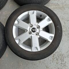 ⏹️ダイハツ・タフト4本セット純正ホイールとタイヤのセットです。タイヤサイズは165/65R15で、ホイールナットのサイズはM12*P1.5です。﻿


の画像