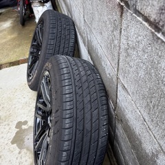 17インチ 6穴 7.5J +25 D.O.S バドックス 205/50 ハイエース キャラバンの画像