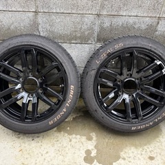 17インチ 6穴 7.5J +25 D.O.S バドックス 205/50 ハイエース キャラバンの画像