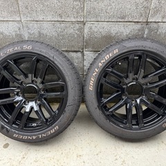 17インチ 6穴 7.5J +25 D.O.S バドックス 205/50 ハイエース キャラバンの画像