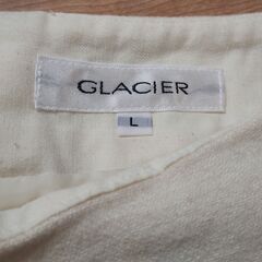 冬物スカート　白　GLACIERの画像