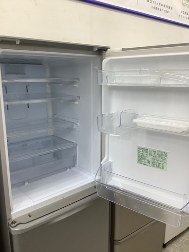 3ドア冷蔵庫 SHARP SJ-W352F-S 2020年製  キズ,打痕有