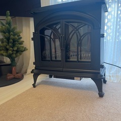 □【動作OK】 暖炉型ファンヒーター ワイド BLT-999B-3-BK ニトリ 2018年製