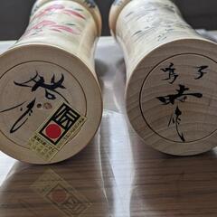 伝統こけし 鳴子 こけし 鳴子系 高23.5cm 後藤こけし製作所 後藤希三 後藤晧 宮城県鳴子温泉 ペア 箱付 文部大臣奨励賞等受賞等の画像