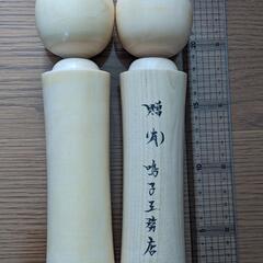 伝統こけし 鳴子 こけし 鳴子系 高23.5cm 後藤こけし製作所 後藤希三 後藤晧 宮城県鳴子温泉 ペア 箱付 文部大臣奨励賞等受賞等の画像