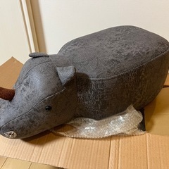 【新品】モチーフスツール  リノJr.グレー
