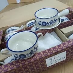 スープとグラタン皿