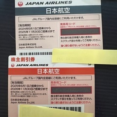 日本航空　株主　割引券