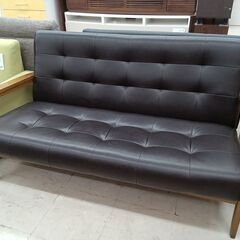 リユースのサカイ栃木店★ジモティ割あり★  ソファー3人用 ブラ...