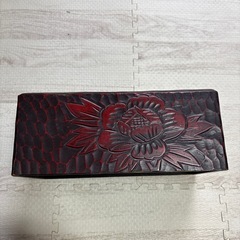 鎌倉彫　ティッシュケース　アンティーク　レトロ