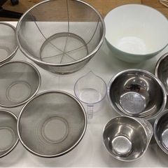 鍋　やかん　ボール調理器具セットの画像