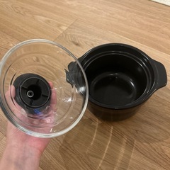 HARIO(ハリオ) フタがガラスのご飯釜1~2合 中が見える 耐熱ガラス 陶器 の画像
