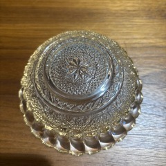レトロ　ガラス食器　デザート皿　5枚の画像