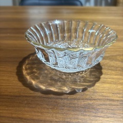 レトロ　ガラス食器　デザート皿　5枚の画像