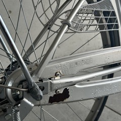8. ブリヂストン   B7L EB60Uエブリッジ EBRIDE 26インチ 自転車 シルバー色 学生さん ママチャリ お買い物 現状の画像