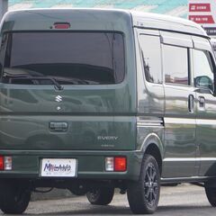R.3(2021)年 スズキ エブリイ ジョイン ターボ ハイルーフ リフトアップ・ICターボ付き・社外ナビ グリーン☆2年車検付き・整備渡☆の画像