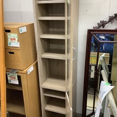 未使用 スリム 食器棚 木目調 管C250614DK (ベストバイ 静岡県袋井市)の画像