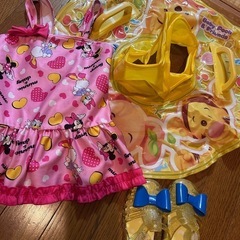  子供　水着 浮き輪 サンダル セット