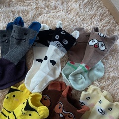 新品　ベビー靴下　動物デザイン　6足セットの画像