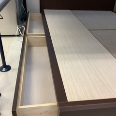 【リサイクルサービス八光】幅127㎝　フランスベッド　セミダブルサイズ　引き出し付きの画像