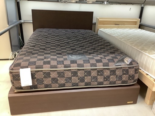 【リサイクルサービス八光】幅127㎝　フランスベッド　セミダブルサイズ　引き出し付き