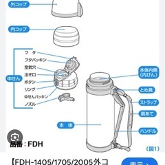 サーモス THERMOS ステンレスボトル 1.4L💫部活に最適 の画像