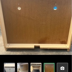 オカムラ　台所収納棚の画像