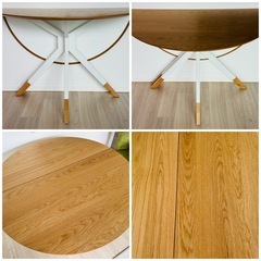 定価19万半年使用美品boconceptエクステンション丸テーブル机無印unicoの画像
