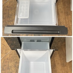 R229 ☀️ ジモティー限定価格！ 大人気のミラートップデザイン！ Hisense 冷蔵庫 (154L / 右開き) 20年製 HR-G1501EM ⭐ 動作確認済 ⭐ クリーニング済の画像