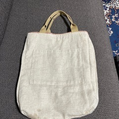 (取引中)手織り布のトートバックの画像