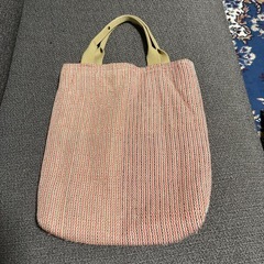 (取引中)手織り布のトートバックの画像