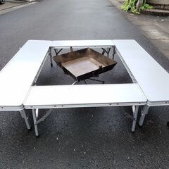 コンパクト収納可能なテーブル キャンパーズコレクション　ファイアープレイステーブルの画像