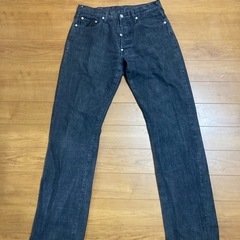 Evisu #0331 ブラックデニムジーンズ 32インチの画像