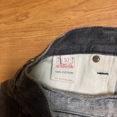 Evisu #0331 ブラックデニムジーンズ 32インチの画像