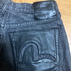 Evisu #0331 ブラックデニムジーンズ 32インチの画像