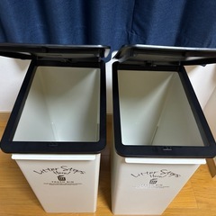 ゴミ箱 プッシュ式　25リットル 2個セットの画像