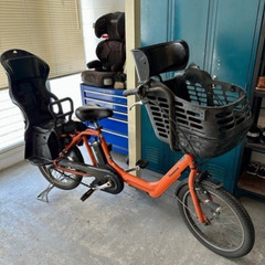 子供2人乗せ電動自転車  