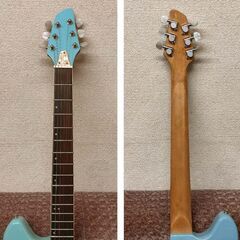 VINTAGE エレキギター ミントブルー系 弾きやすいギターです◆取りに来て頂ける方♪の画像