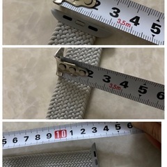 中古　ブレイデッドソロループ XS ホワイト　Apple watch バンドの画像