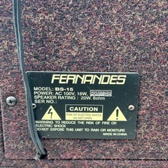 FERNANDES アンプ　BS15の画像